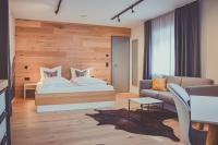 Ein Bett oder Betten in einem Zimmer der Unterkunft Mariandl im Oberwirt