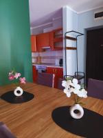 Kuchnia lub aneks kuchenny w obiekcie Okno na Śnieżkę, Apartament z 2 Łazienkami, tarasem, ogrodem, parkingiem i pięknym widokiem