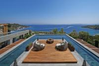 a view of the ocean from the roof of a house at Mandarin Oriental, Bodrum in Golturkbuku