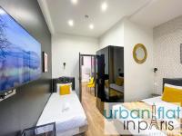 Posteľ alebo postele v izbe v ubytovaní 156 - Urban YSL Flat in Montorgueil