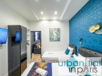 Televízia a/alebo spoločenská miestnosť v ubytovaní 156 - Urban YSL Flat in Montorgueil