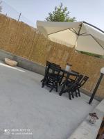 Patio alebo iná vonkajšia časť ubytovania Villetta farfalle