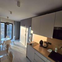 Kuchyňa alebo kuchynka v ubytovaní Apartamenty nad Wisłą