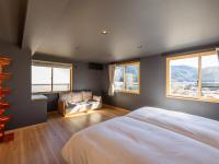 Kawaguchiko Country Cottage Banにあるベッド