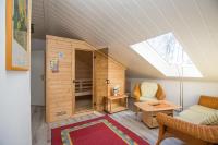 Posezení v ubytování Ferienhaus Seeblick am Jabeler See mit Sauna