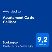 Apartament Ca de Gallisca tanúsítványa, márkajelzése vagy díja