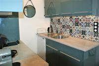 Kuchyň nebo kuchyňský kout v ubytování Apartamento con vistas al mar y al puerto de Roses AV-07