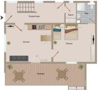 Plán poschodí v ubytovaní Haus Dora Apartment 2 Penken