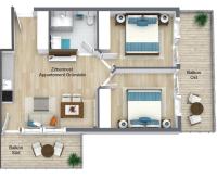 Plán poschodí v ubytovaní Apartment Grünstein