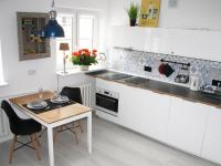 Kuchyňa alebo kuchynka v ubytovaní Elektoralna Warsaw Apartment