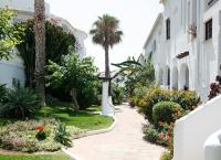 A garden outside Albatros Playa Club