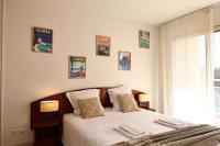 Posteľ alebo postele v izbe v ubytovaní T2 Dolce Vita - Vue Mer, Piscine & Plage