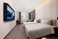 Atour Hotel Xi'an North Railway Station Hongqichang Subway Stationにあるベッド