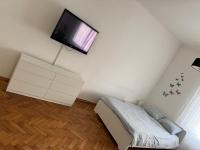 Televízia a/alebo spoločenská miestnosť v ubytovaní Studio Apartman Thalia