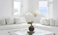 Część wypoczynkowa w obiekcie Paradisiacal Villa with Pool and Sea View in Mykonos