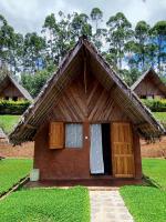 a small house with a thatched roof at Soanala in Moramanga