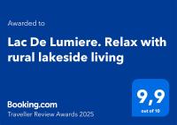 Certyfikat, podpis lub inny dokument wystawiony w obiekcie Lac De Lumiere. Relax with rural lakeside living