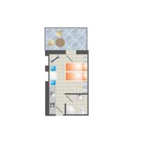 Plan piętra w obiekcie Silver Lelle Apartman Balatonlelle