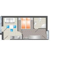 Plan piętra w obiekcie Silver Lelle Apartman Balatonlelle