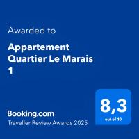 Certyfikat, podpis lub inny dokument wystawiony w obiekcie Appartement Quartier Le Marais 1 Free Netflix