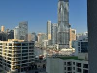 Ein allgemeiner Blick auf Dubai oder ein Stadtblick von der Pension aus