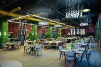 En restaurant eller et andet spisested på Gabala Bless Hotel Cottage