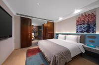 CityNote Hotel -Guangzhou Beijing Road Pedestrian Street Yuexiu Park Branchにあるベッド