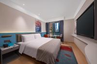 CityNote Hotel -Guangzhou Beijing Road Pedestrian Street Yuexiu Park Branchにあるベッド