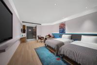CityNote Hotel -Guangzhou Beijing Road Pedestrian Street Yuexiu Park Branchにあるベッド