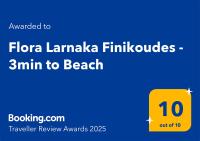 Certifikát, hodnocení, plakát nebo jiný dokument vystavený v ubytování Flora Beachfront Finikoudes Larnaka