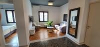 A seating area at Aonia Luxurious Modern Boutique Apartments