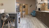 Kuchyň nebo kuchyňský kout v ubytování Apartamentos La Chaparrina del Jerte