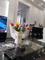 TV a/nebo společenská místnost v ubytování Rozinka apartman