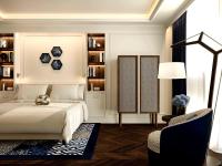 A bed or beds in a room at Sofitel Barcelona Skipper
