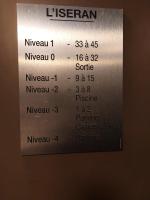 Plan piętra w obiekcie Résidence L'iseran - Charmant appartement de 3 pièces dans une résidence proche des pistes dans le quartier du Chantel. MAE-5324