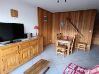Televízia a/alebo spoločenská miestnosť v ubytovaní Chalet Du Bois De Suffin N 10 - Appartement cosy à 20m des pistes ! Plein sud - 4 pers. Terrasse - parking couvert MAE-8844