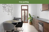 Půdorys ubytování Tichý apartmán v centru města u metra s balkónem a parkováním
