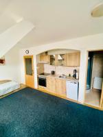 Kuchyň nebo kuchyňský kout v ubytování Apartmá Luxura