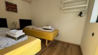 Esehytter Luxury Holiday Home near Beachにあるベッド