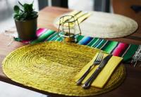 een houten tafel met een bord met een vork en mes bij Zunfthaus zu Wirthen in Solothurn