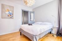 Posteľ alebo postele v izbe v ubytovaní Bel appt 42m² au cœur de Trouville 2mns de la mer