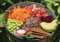 a bowl of food with different types of vegetables at Stay Wellbeing & Lifestyle Resort in Rawai Beach