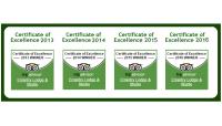 a diagram of the certificates of excellence of excellence at Errantry Lodge &amp; Studio in Hualien City