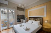 Posteľ alebo postele v izbe v ubytovaní Victoria Boutique Studios
