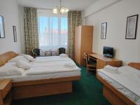 Postel nebo postele na pokoji v ubytování Hotel Legie