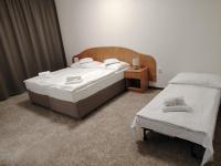 Postel nebo postele na pokoji v ubytování Hotel Legie