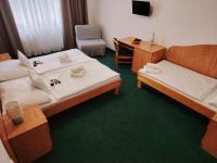 Postel nebo postele na pokoji v ubytování Hotel Legie