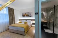 Posteľ alebo postele v izbe v ubytovaní Hotel Jarun