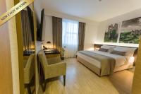 Posteľ alebo postele v izbe v ubytovaní Hotel Jarun