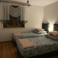 Posteľ alebo postele v izbe v ubytovaní Apartamenty u Moni